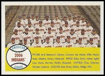 158 Cleveland Indians TC, SP